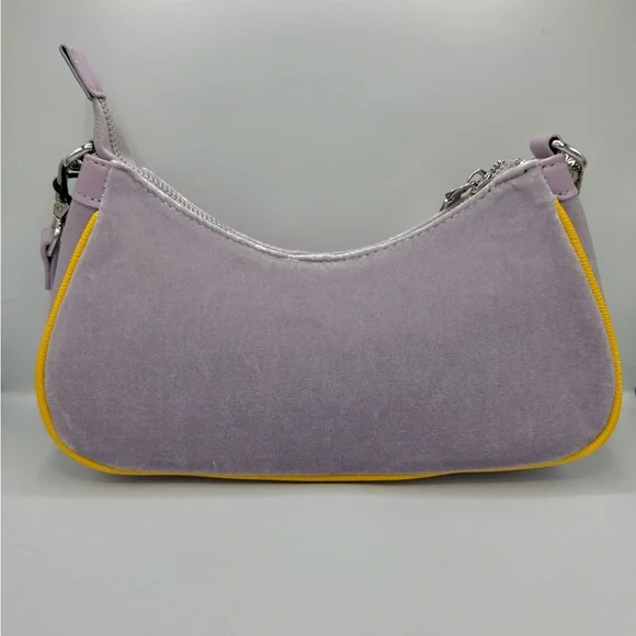Von Dutch Y2K Shoulder Bag in Purple/Gold with Silver Charms - Picture 2 of 8